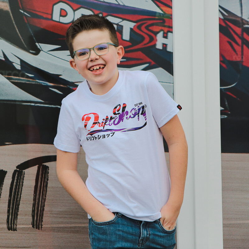 T\u002DShirt\u0020DriftShop\u0020Vintage\u0020\u002D\u0020Blanc\u0020\u002D\u0020Enfant